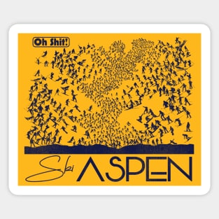 Oh Shit! Ski Aspen Sticker